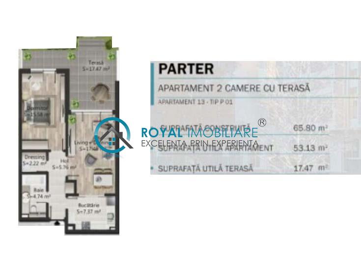 Royal Imobiliare   Vanzare apartament B dul Bucuresti