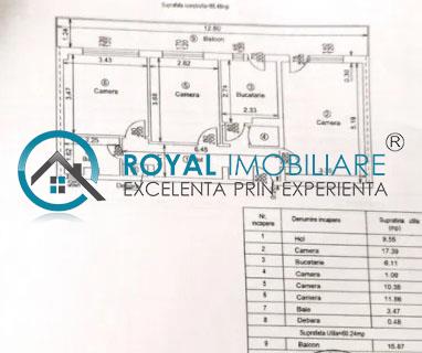 Royal Imobiliare   apartament 3 camere de vanzare in Ploiesti, zona Vest