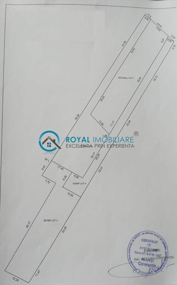 Royal Imobiliare   Vanzare Teren Intravilan zona Paulesti Noi