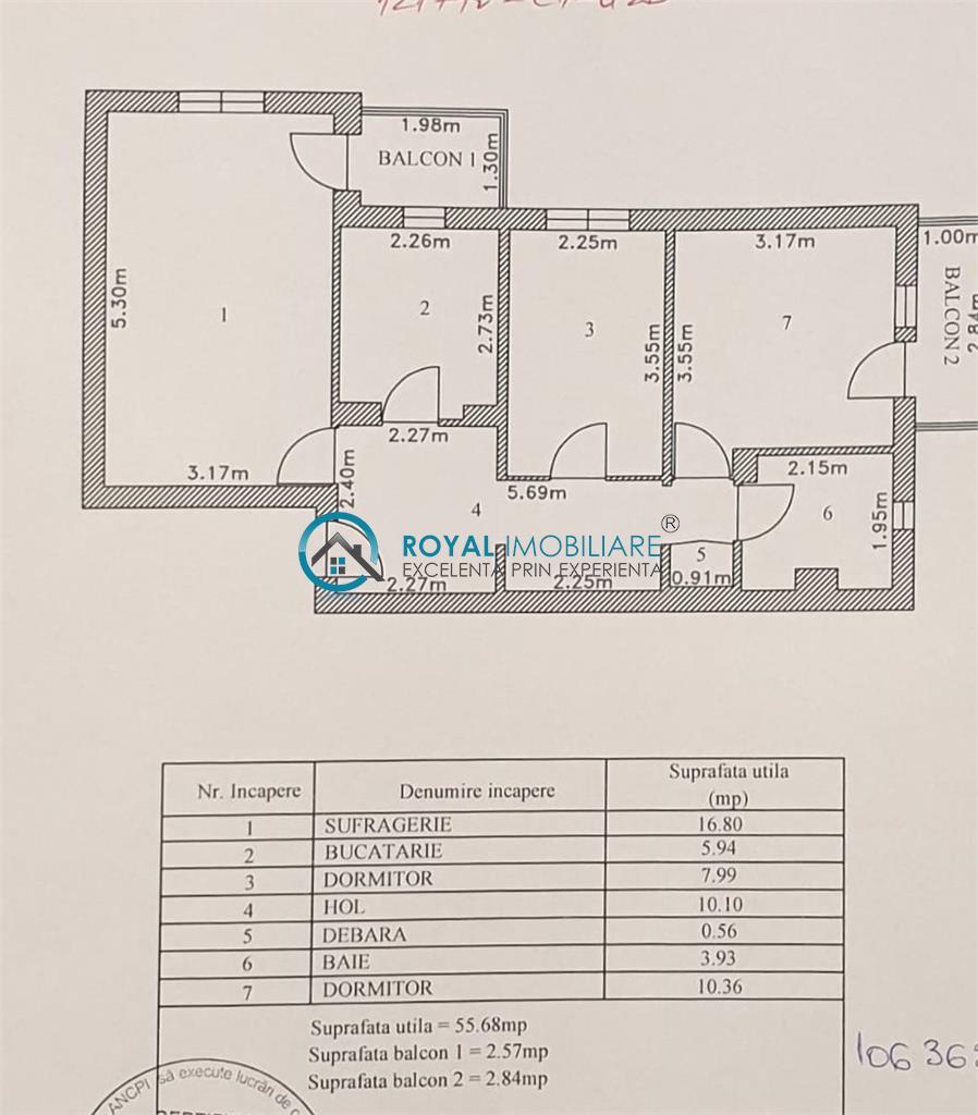Royal Imobiliare   Vanzare Apartament zona Cantacuzino