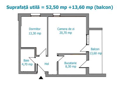 Royal Imobiliare - Vanzare apartament 2 camere, zona B-dul Bucuresti