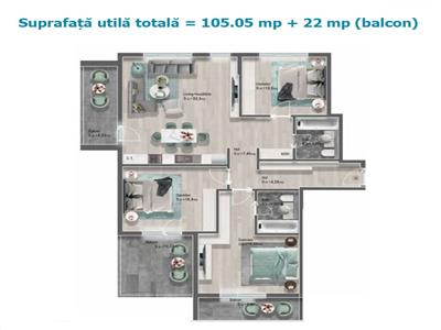 Royal Imobiliare-Vanzare Apartament 4 Camere Zona Albert