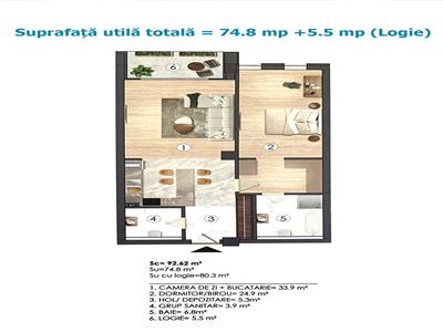 Royal Imobiliare-Vanzare Apartament 2 Camere Zona Campina